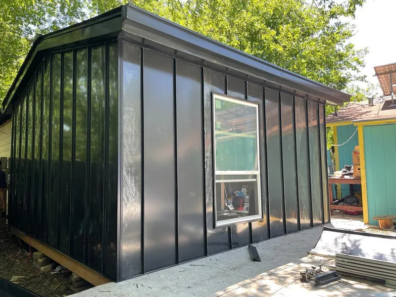 Black standing seam metal wall panels for Roof Inspection in Union Hill-Novelty Hill